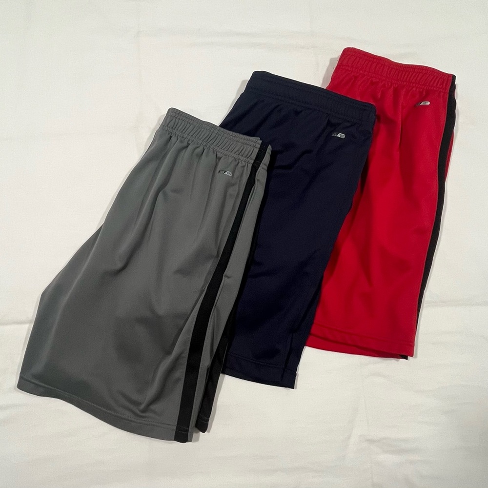 Champion Men's Athletic Shorts - Gray, Navy, Red